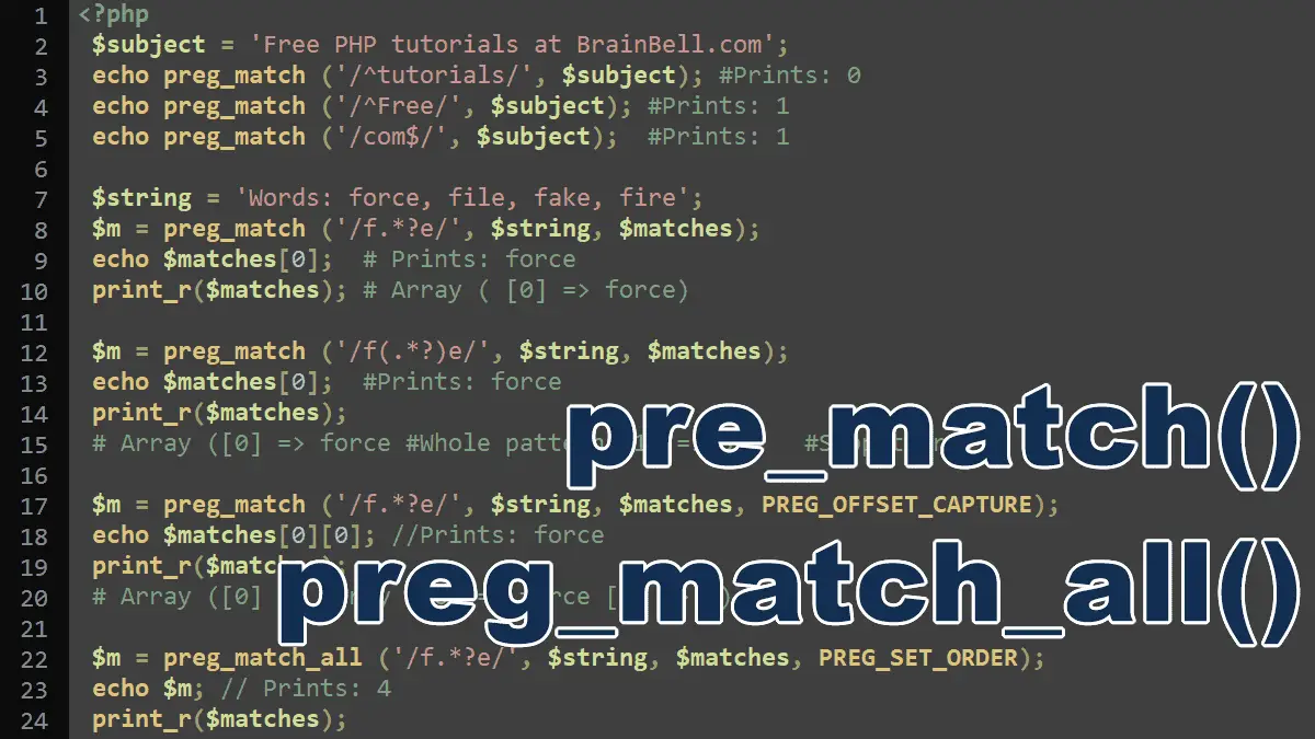 php preg_match