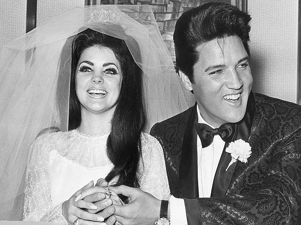 pictures of elvis and priscilla wedding