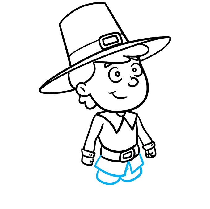 pilgrim cartoon drawing