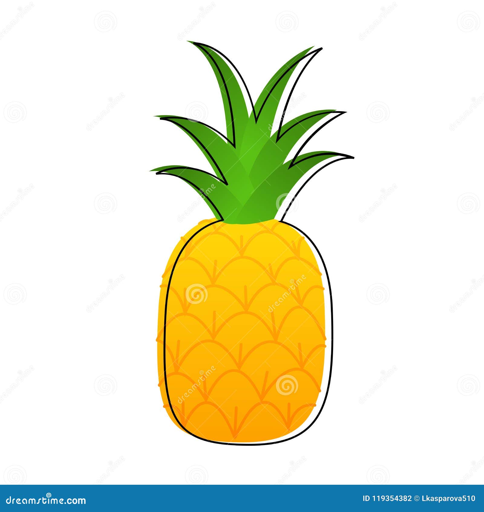 pineapple cartoon