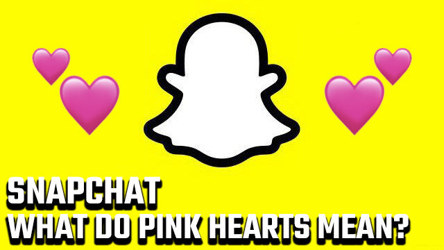 pink hearts in snapchat