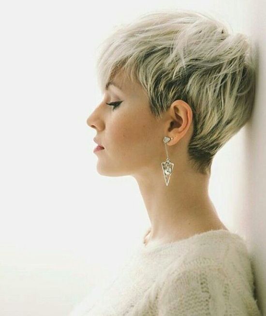 pixie blonde hair