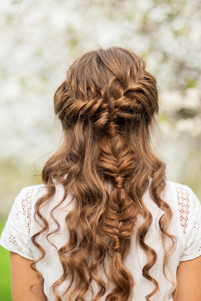 plait hairstyles for curly hair