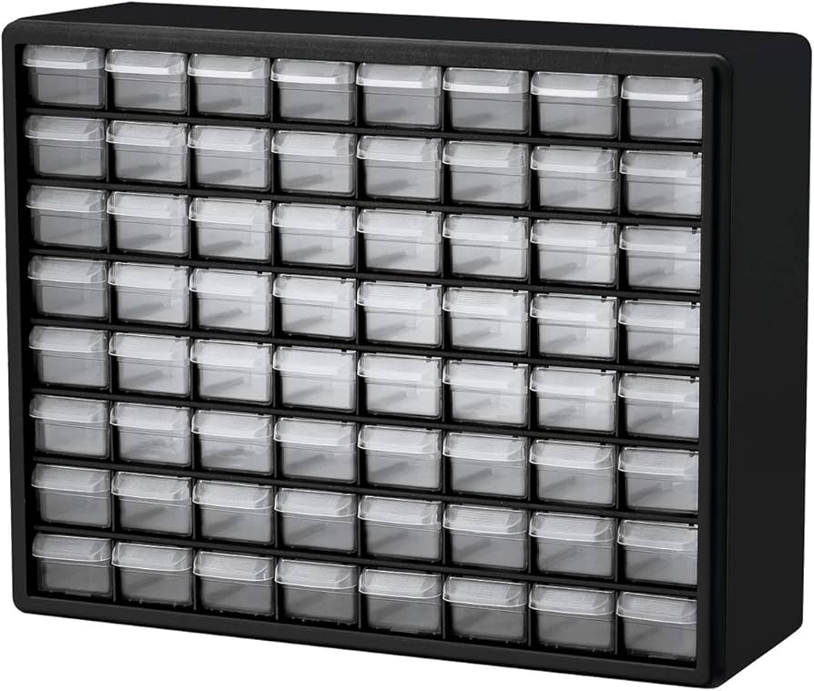 plastic parts cabinet