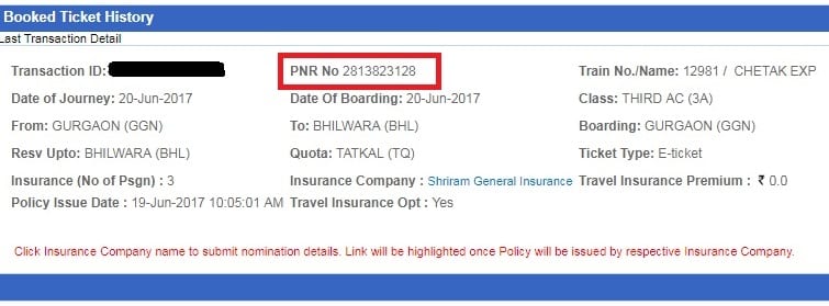 pnr check prediction