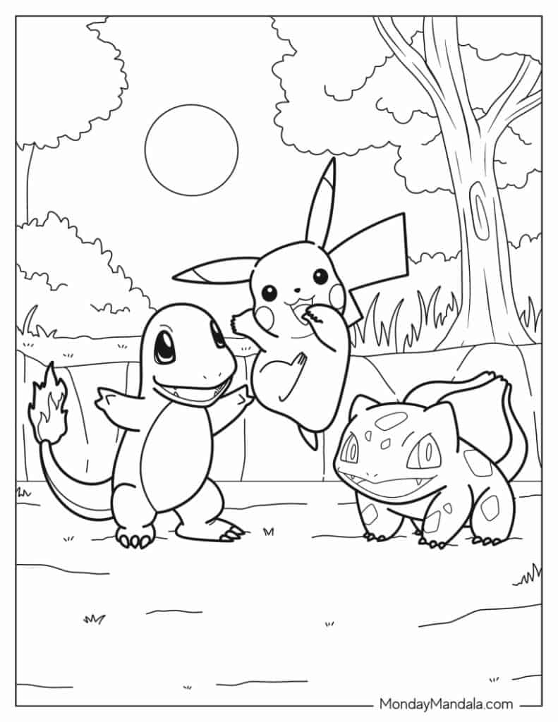 pokemon colouring page