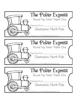 polar express ticket coloring page