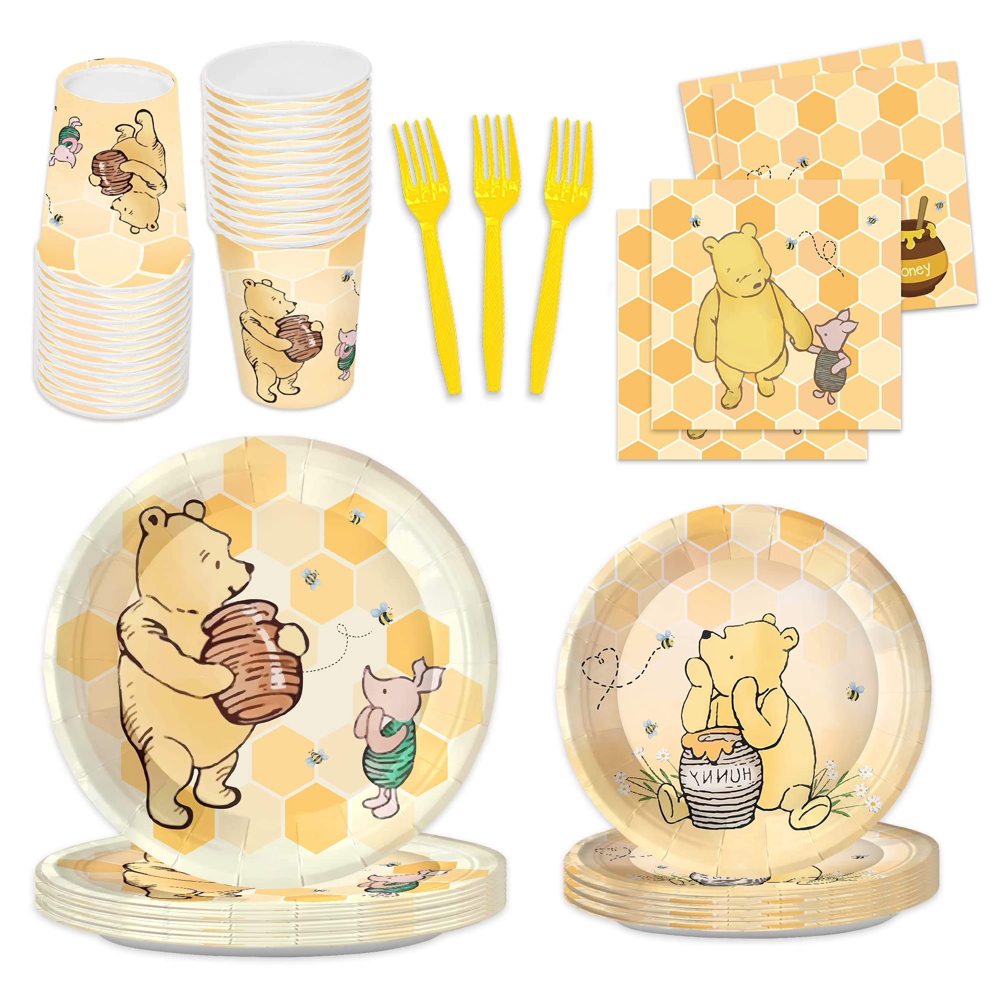 pooh bear plates