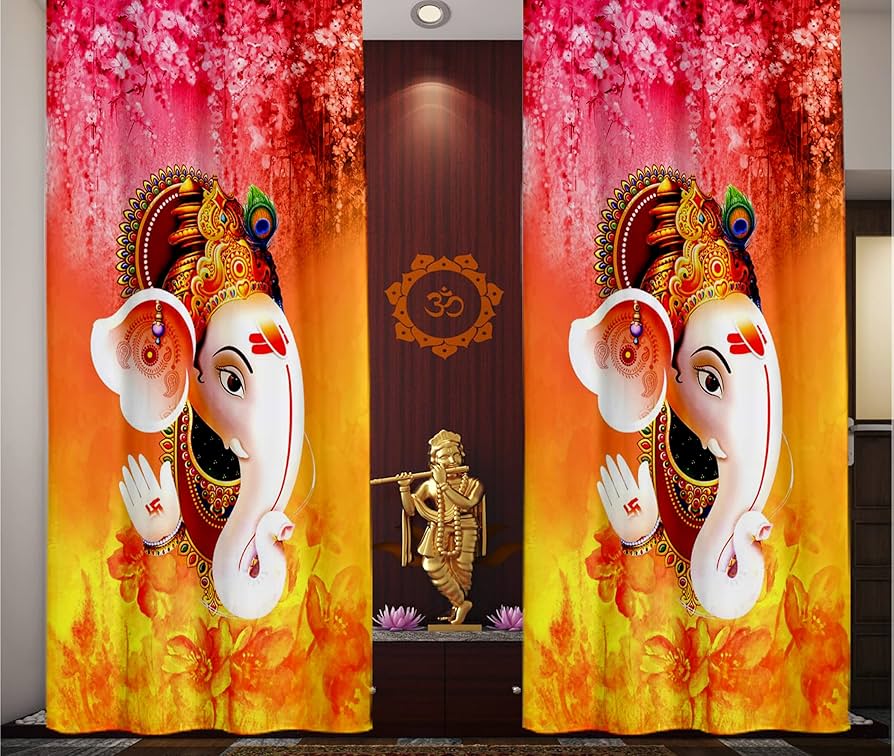 pooja room curtains