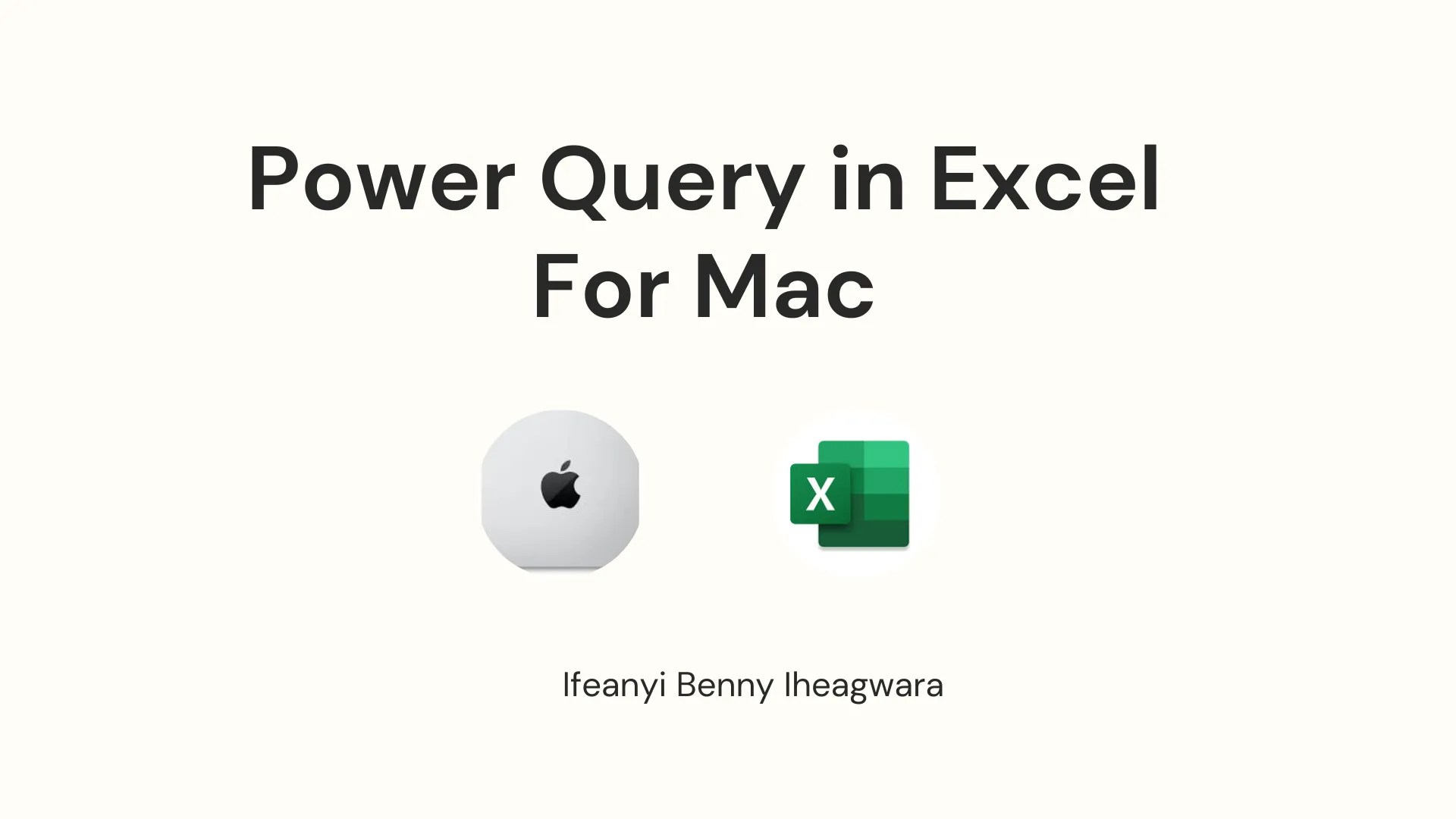 power query excel 2011 mac