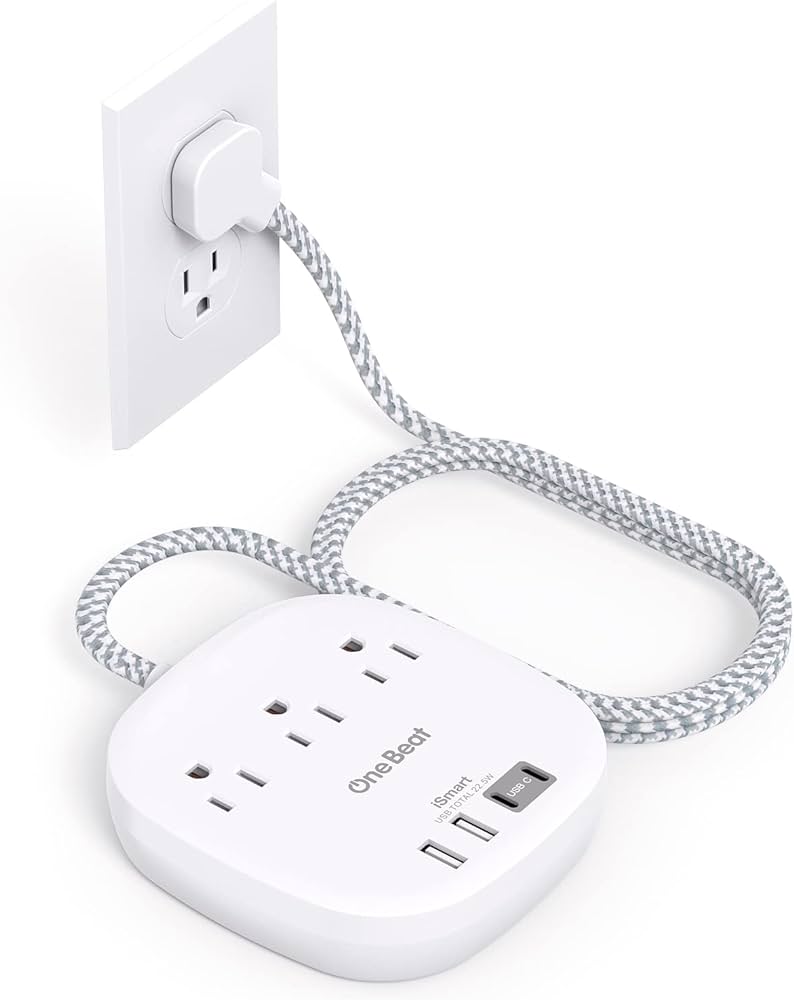 power strips with flat plugs