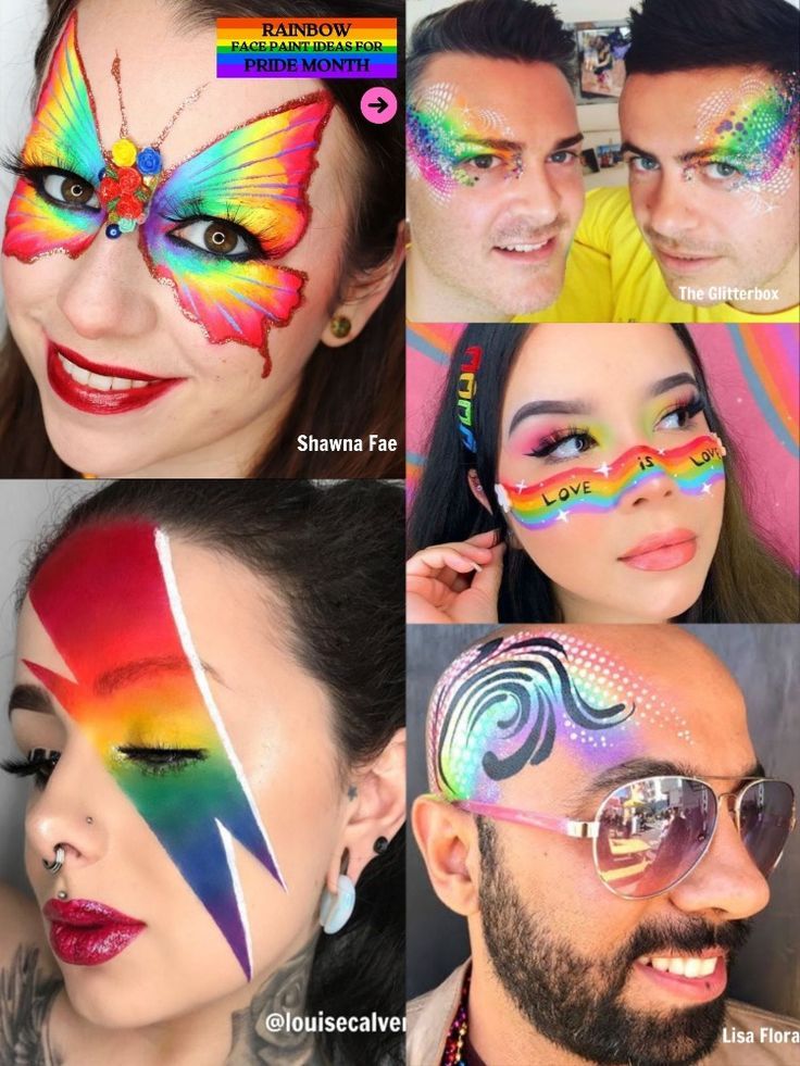pride face paint ideas