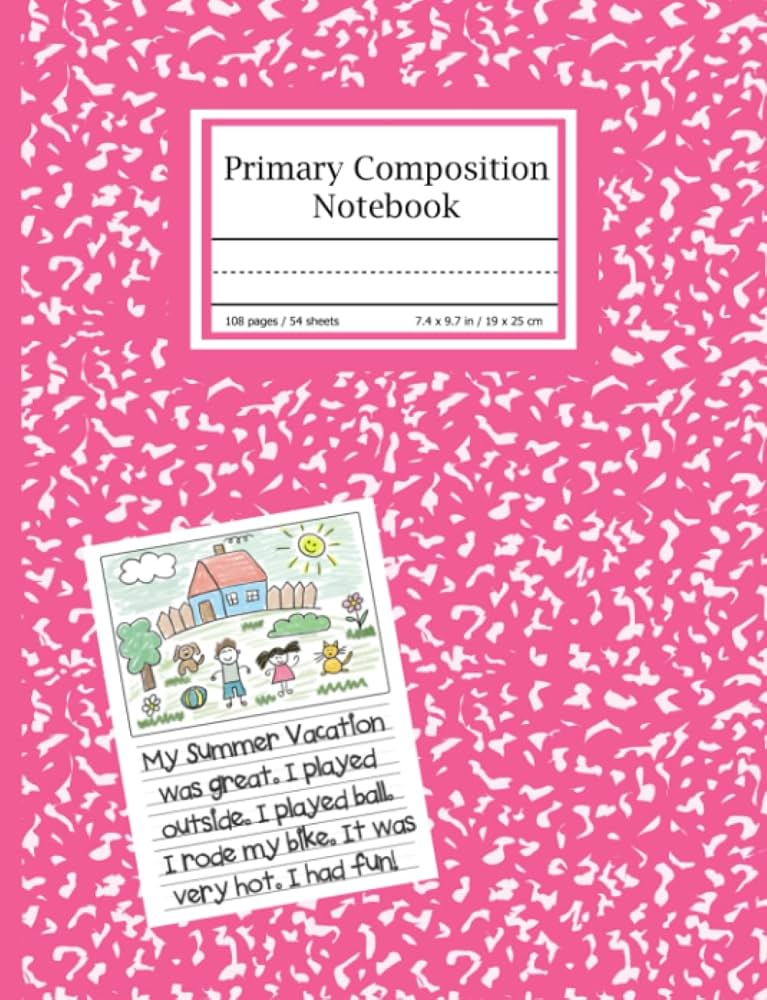 primary composition notebook