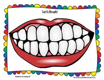 printable brush teeth activity