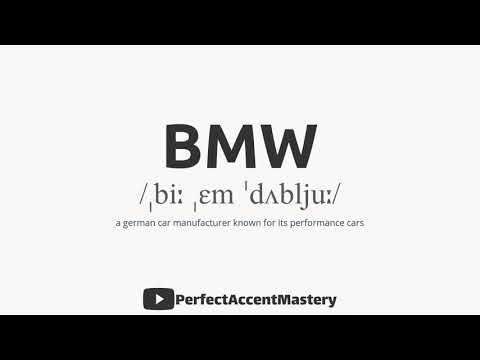 pronunciation of bmw