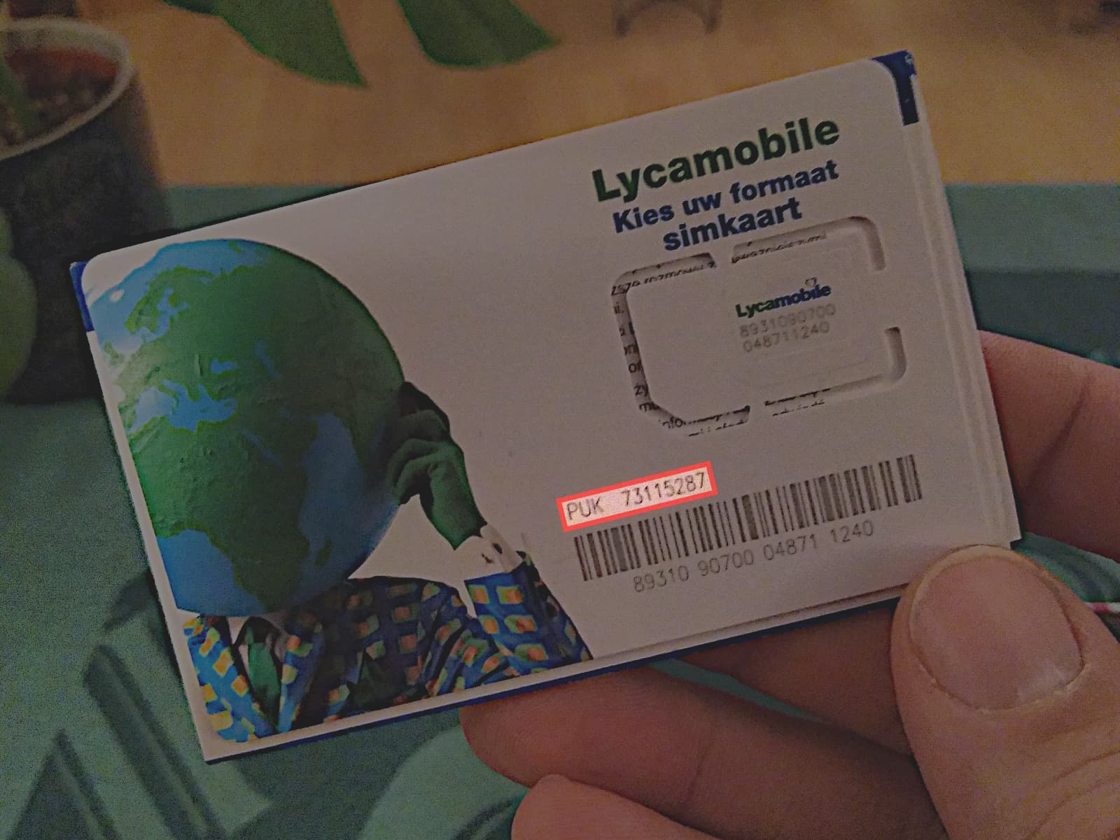 puk code for lycamobile
