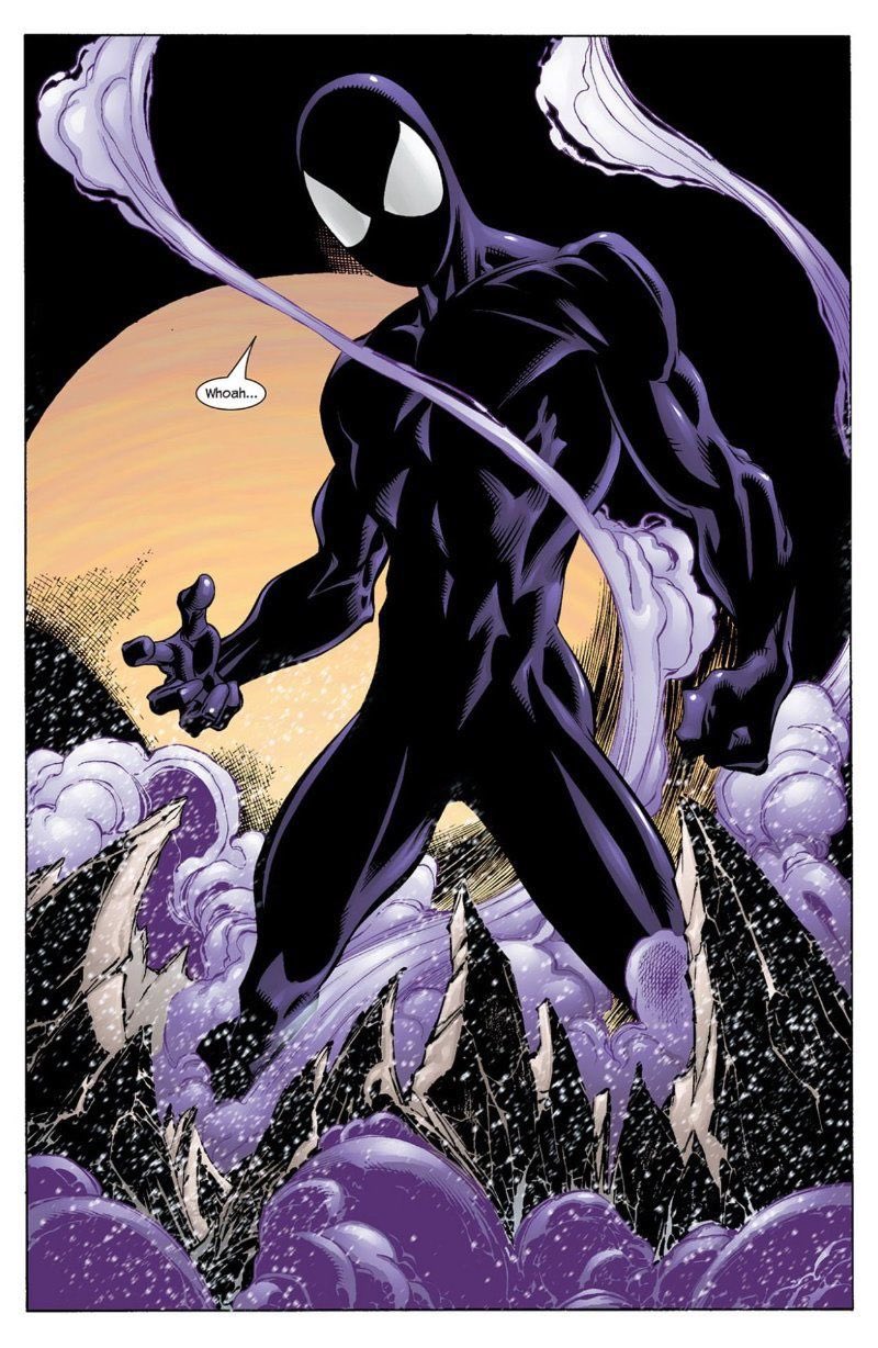 purple symbiote spider man