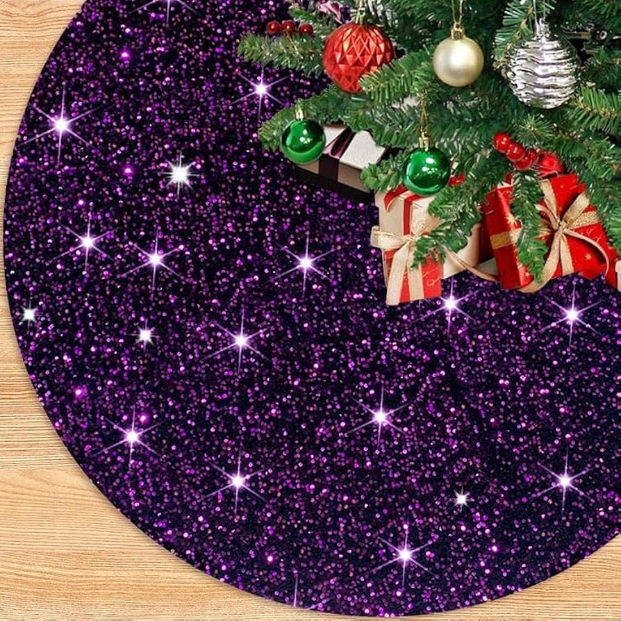 purple velvet tree skirt