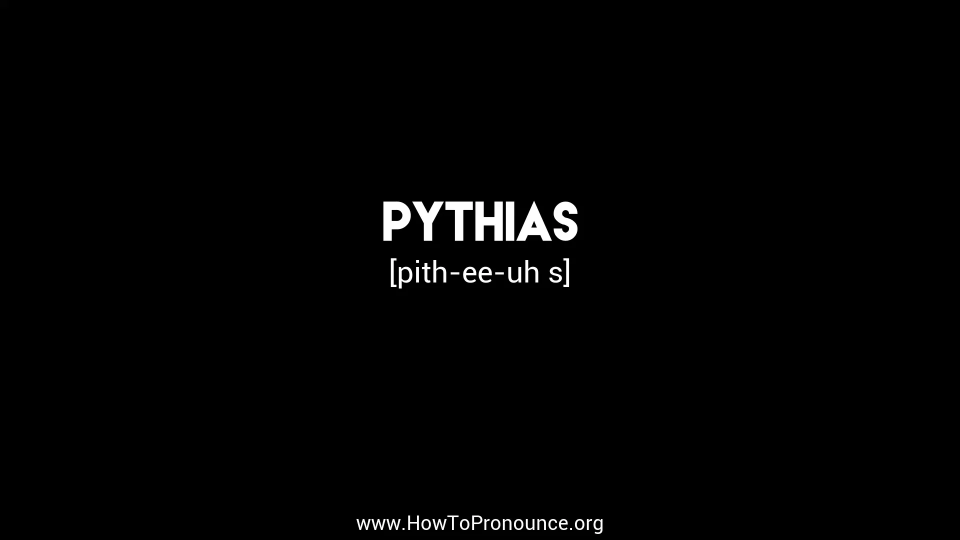 pythias pronunciation