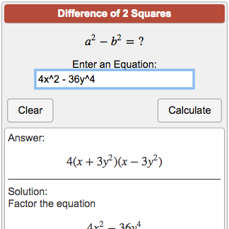 quadratic factorisation calculator