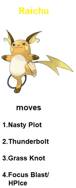 raichu best moveset