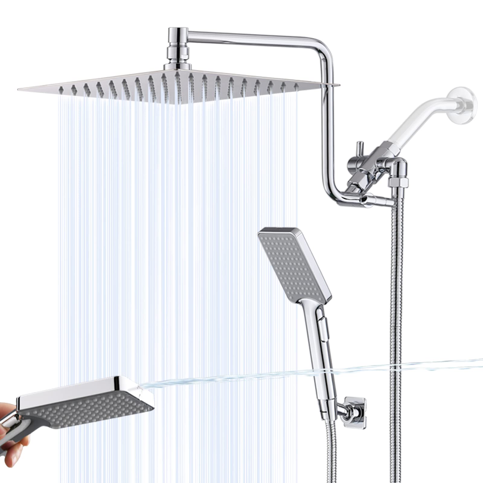 rainfall shower head handheld combo