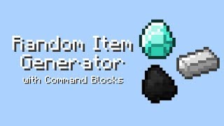 random item generator minecraft