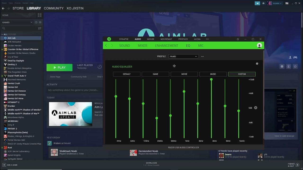 razer synapse best settings