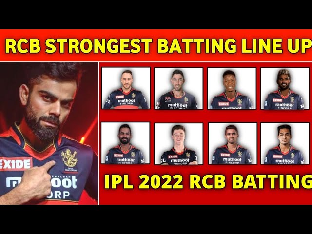 rcb batting order 2022