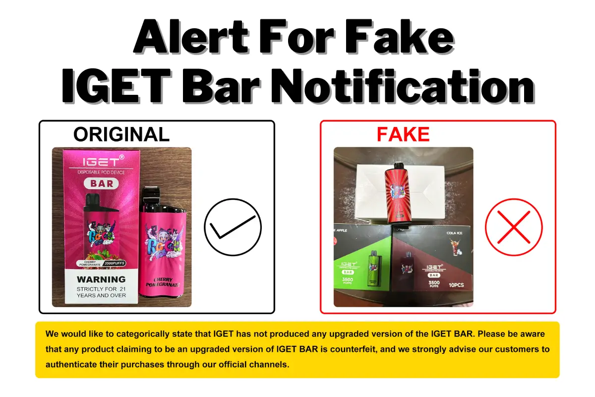 real vs fake iget bar