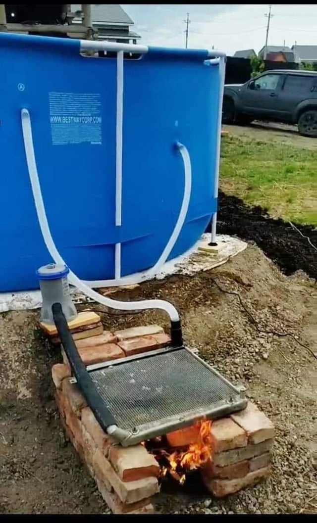 redneck pool heater