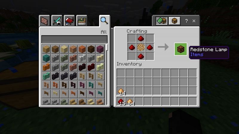 redstone lamp craft