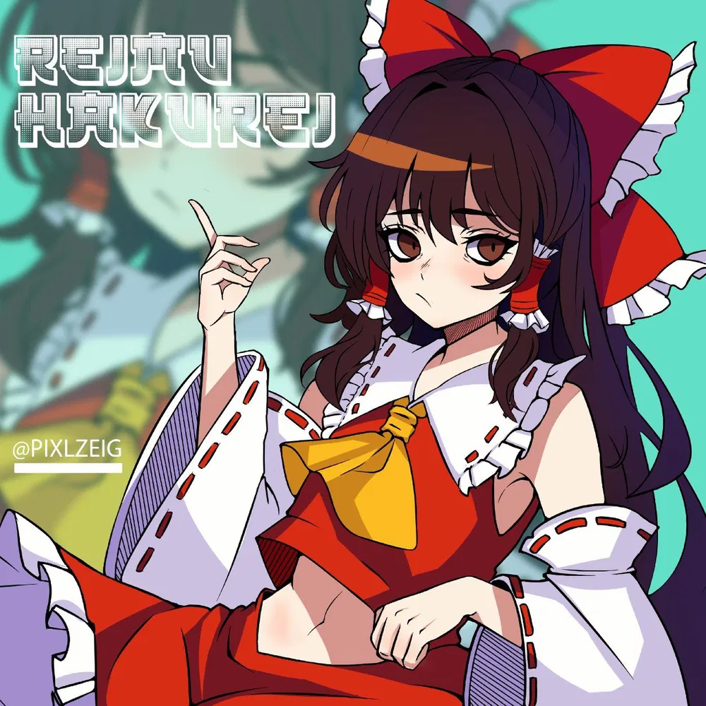 reimu fanart