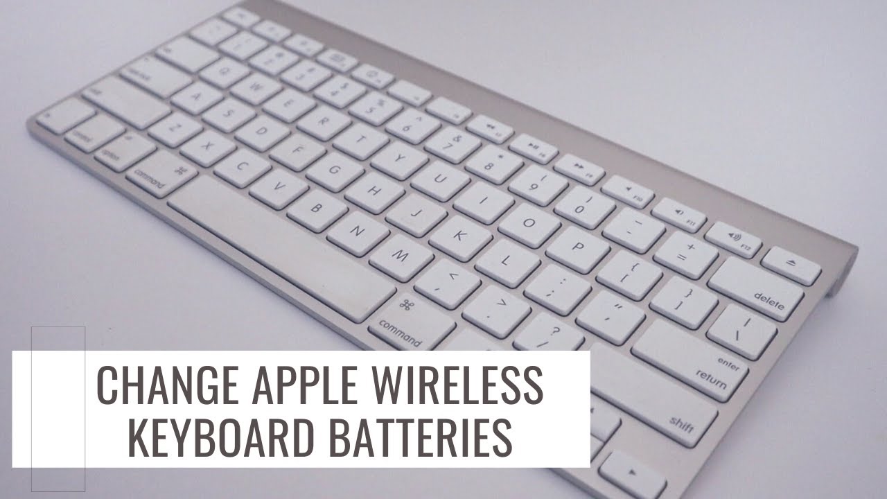 replace batteries apple keyboard