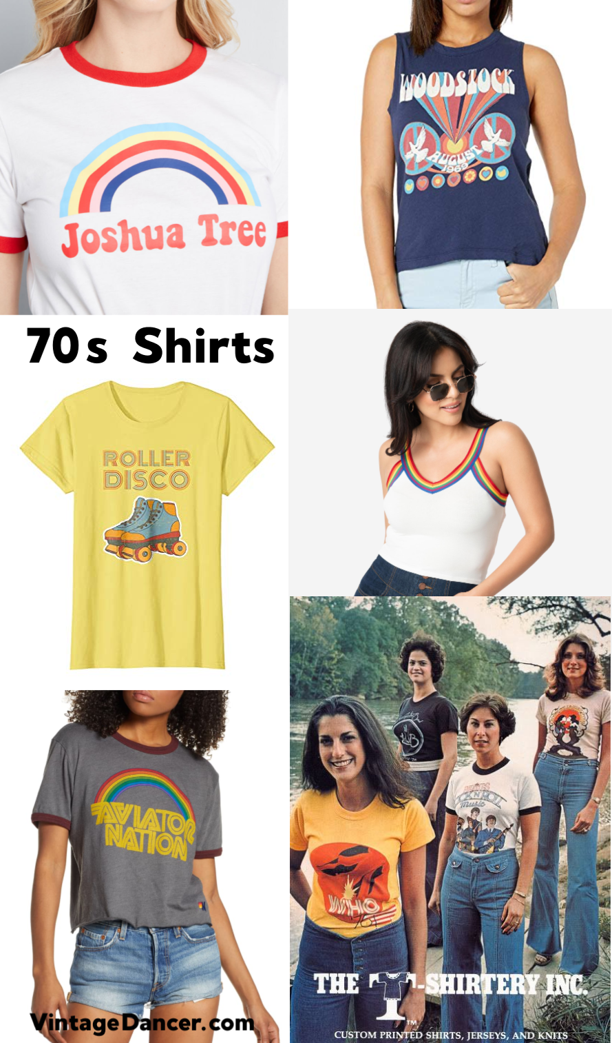 retro 70s t shirts