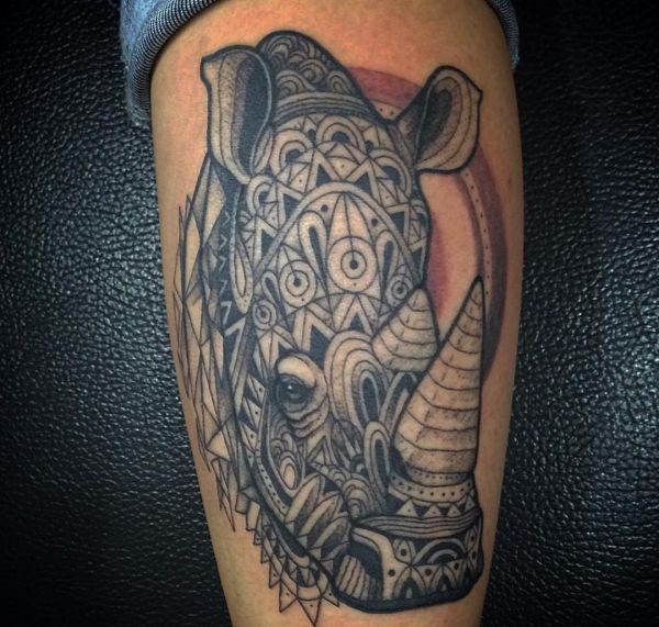 rhino tattoo designs