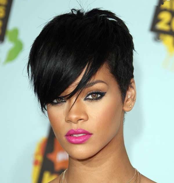 rihanna short hair