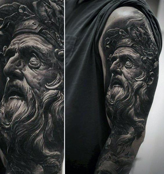 roman statue tattoo