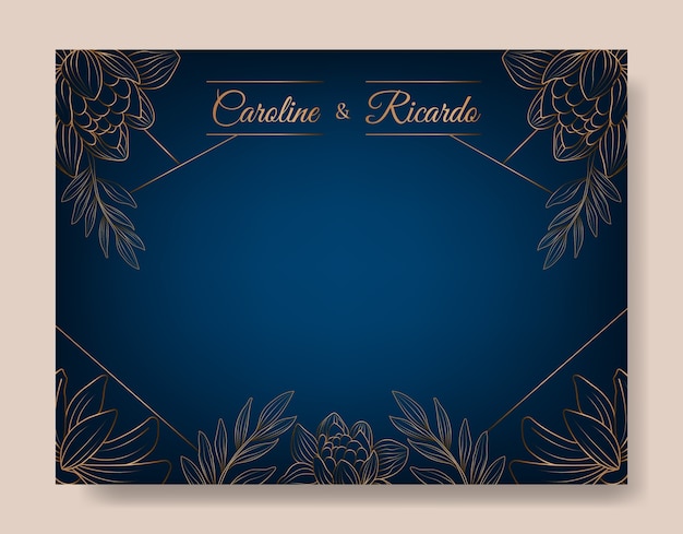 royal blue invitation background