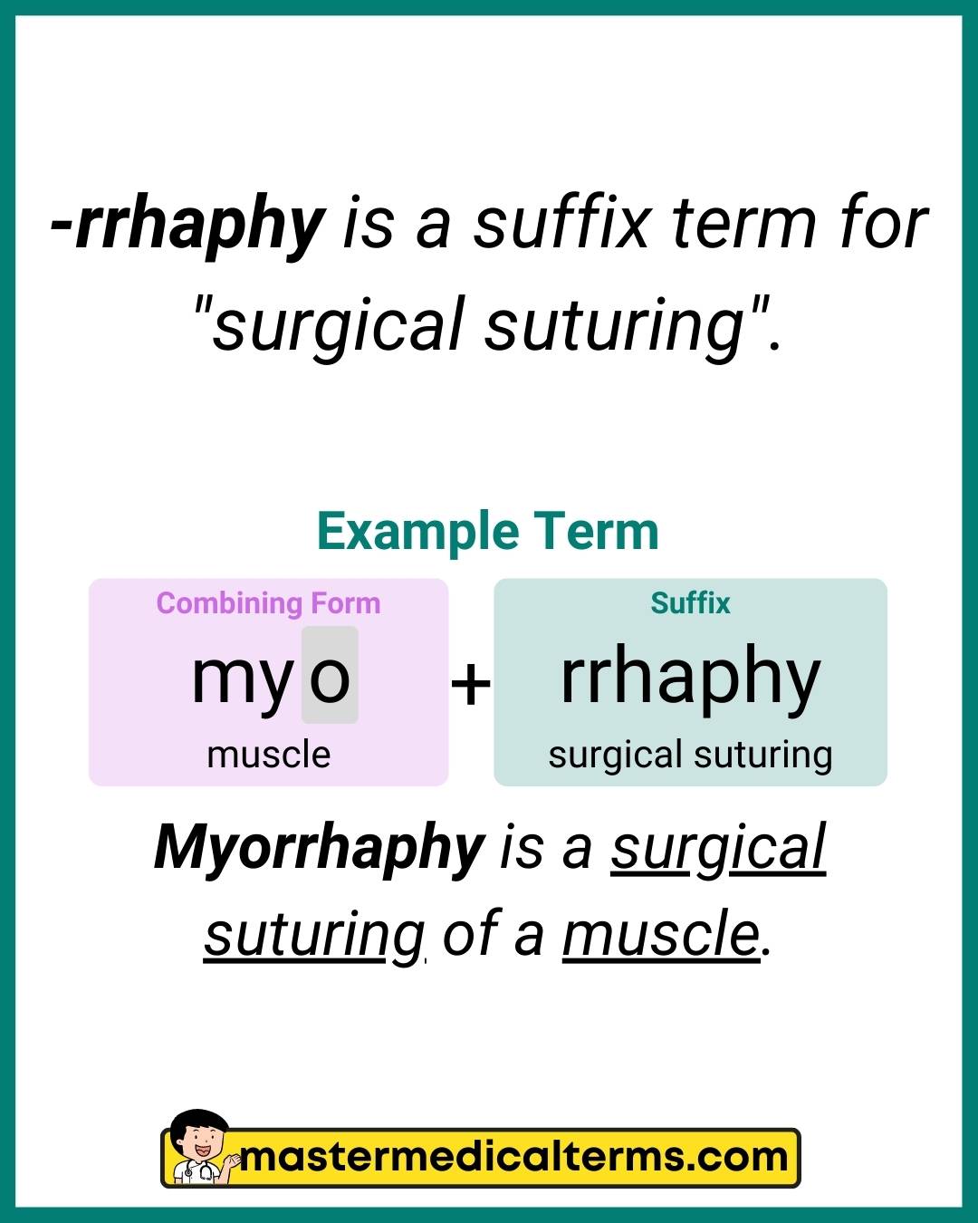 rrhaphy medical term