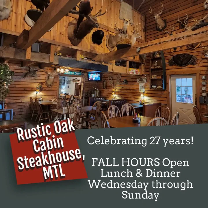 rustic oak cabin restaurant perry mo