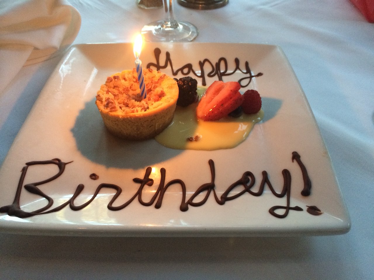 ruth chris birthday dessert