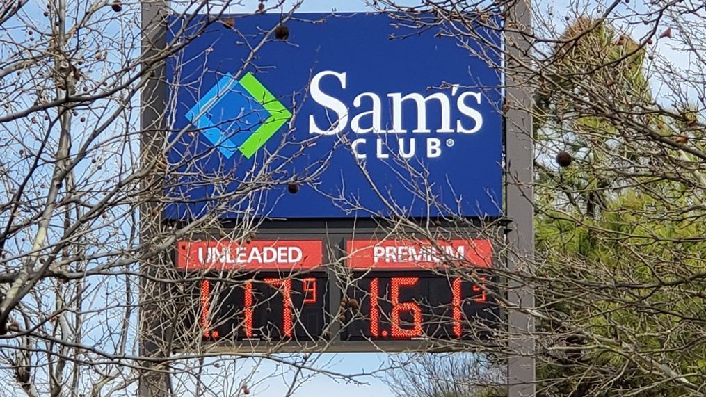 sams roanoke gas price