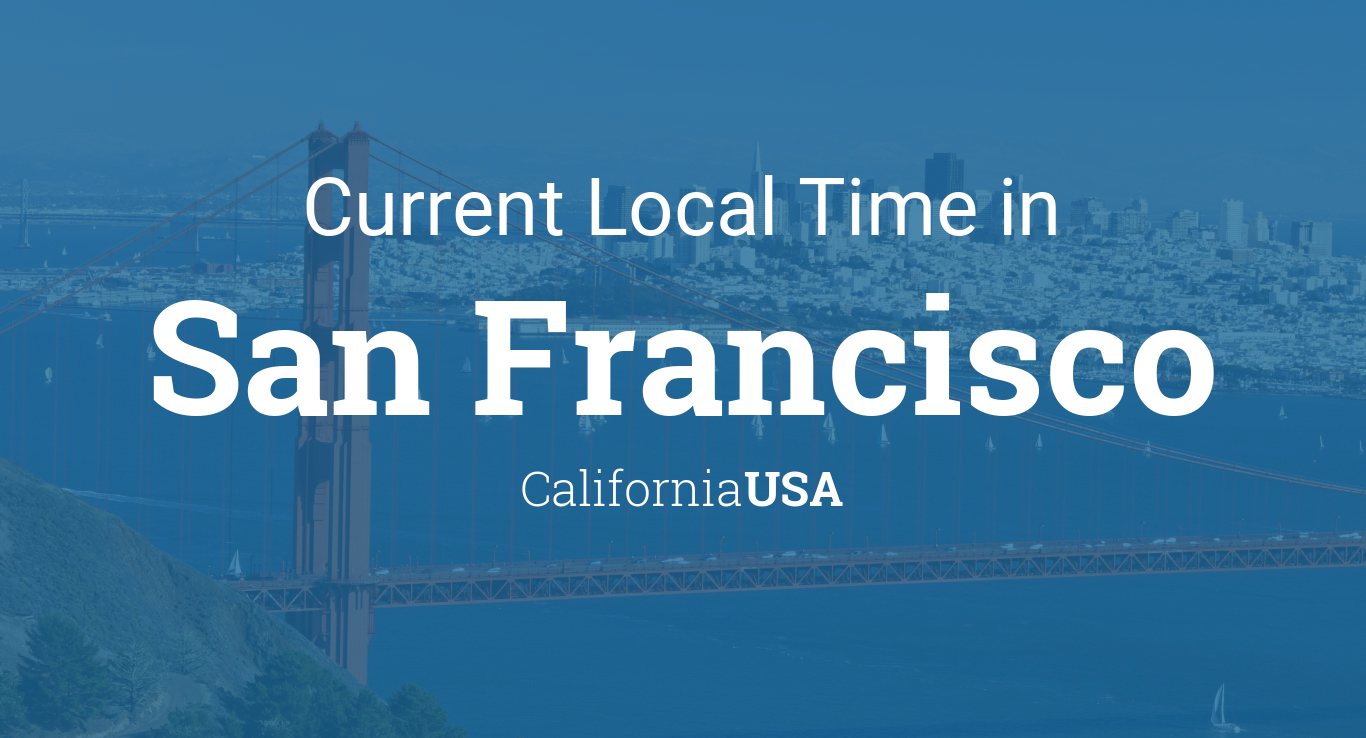 san francisco california time zone