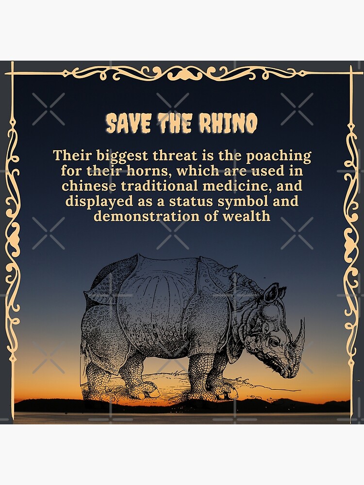 save rhino poster