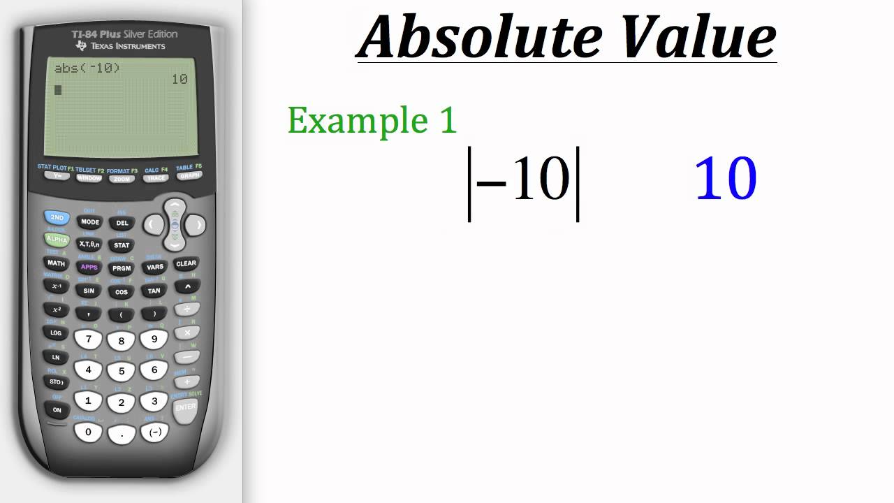 scientific calculator absolute value