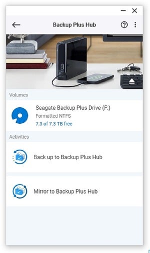 seagate backup plus hub 8tb software