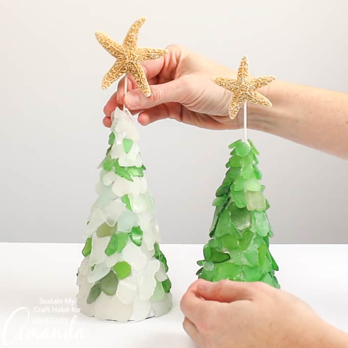 seaglass tree diy