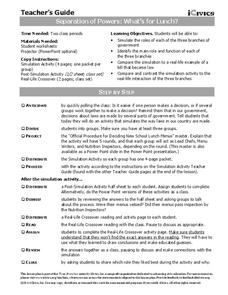 separation of powers worksheet answers