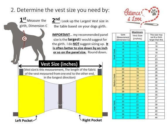 service dog vest pattern